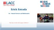 Erick Estrada - AA - Natural Sciences and Mathematics