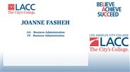JOANNE FASHEH - AA - Business Administration
