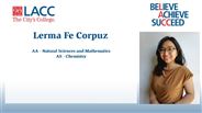 Lerma Fe Corpuz - AA - Natural Sciences and Mathematics