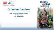 Catherine Garaicoa - AA - Social and Behavior Science