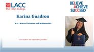 Karina Guadron - AA - Natural Sciences and Mathematics