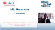 Julio Hernandez - AT - Political Science