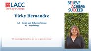 Vicky Hernandez - AA - Social and Behavior Science