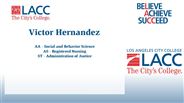 Victor Hernandez - AA - Social and Behavior Science