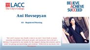 Ani Hovsepyan - AS - Registered Nursing