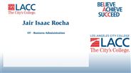 Jair Isaac Rocha - ST - Business Administration
