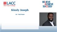Kinsly Joseph - AA - Real Estate