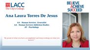 Ana Laura Torres De Jesus - AA - Human Services  Generalist