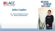 John Lupfer - AA - Social and Behavior Science