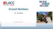 Crystal Martinez - AT - Psychology