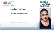 Andrea Munoz - ST - Early Childhood Education