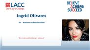 Ingrid Olivares - ST - Business Administration
