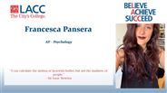 Francesca Pansera - AT - Psychology