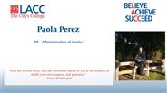 Paola Perez - ST - Administration of Justice