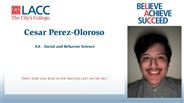 Cesar Perez-Oloroso - AA - Social and Behavior Science