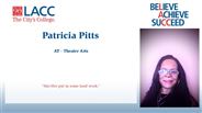 Patricia Pitts - AT - Theater Arts