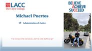 Michael Puertos - ST - Administration of Justice