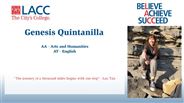 Genesis Quintanilla - AA - Arts and Humanities
