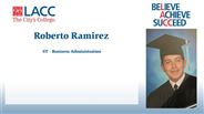 Roberto Ramirez - ST - Business Administration