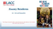 Zuamy Renderos - AA - Arts and Humanities