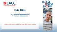 Eric Rios - AA - Social and Behavior Science