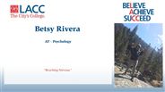 Betsy Rivera - AT - Psychology