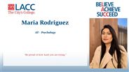Maria Rodriguez - AT - Psychology