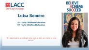 Luisa Romero - AT - Early Childhood Education