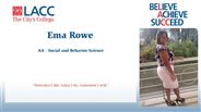 Ema Rowe - AA - Social and Behavior Science