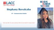 Stephany Ruvalcaba - AT - Communication Studies