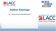 Andres Santiago - AA - Natural Sciences and Mathematics