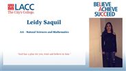 Leidy Saquil - AA - Natural Sciences and Mathematics
