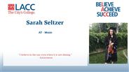 Sarah Seltzer - AT - Music