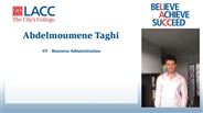 Abdelmoumene Taghi - ST - Business Administration