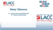 Daisy Talavera - AA - Natural Sciences and Mathematics
