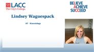 Lindsey Waguespack - AT - Kinesiology