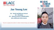 Jae Young Lee - AA - Social and Behavior Science
