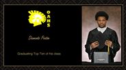 Diamante Paxton - Graduating Top Ten of his class 