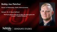 Bobby Joe Fletcher - Doctor of Philosophy - Public Administration 