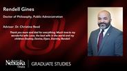 Rendell Gines - Doctor of Philosophy - Public Administration 