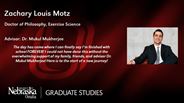 Zachary Louis Motz - Doctor of Philosophy - Exercise Science 