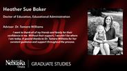 Heather Sue Baker - Doctor of Education - Educational Administration 
