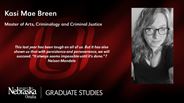 Kasi Mae Breen - Master of Arts - Criminology and Criminal Justice 