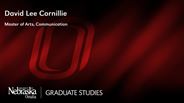 David Lee Cornillie - Master of Arts - Communication 