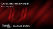 Amy Christine Heiderscheidt - Master of Arts - History 