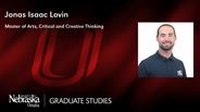 Jonas Isaac Lovin - Master of Arts - Critical and Creative Thinking 