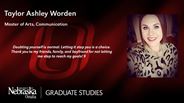 Taylor Ashley Worden - Master of Arts - Communication 