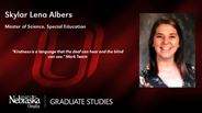Skylar Lena Albers - Master of Science - Special Education 
