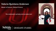 Valeria Quintana Andersen - Master of Science - Political Science 