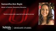 Samantha Ann Boyle - Master of Science - Elementary Education 